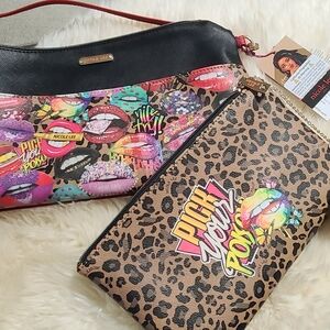 Nicole Lee Multicolor Graphic Clutch Set